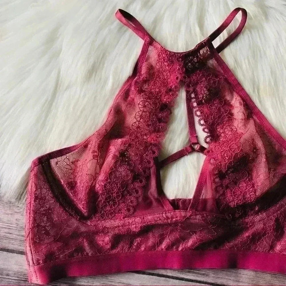New Victoria Secret Lace Bralette Bra Sz M - Picture 10 of 12